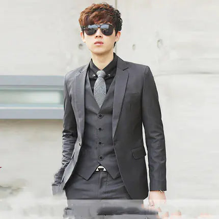 2018 Winter Slim Fit Men's Suit Set for Weddings