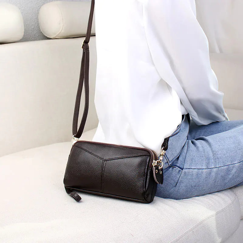 2024 New Women's Genuine Leather Shoulder Bag