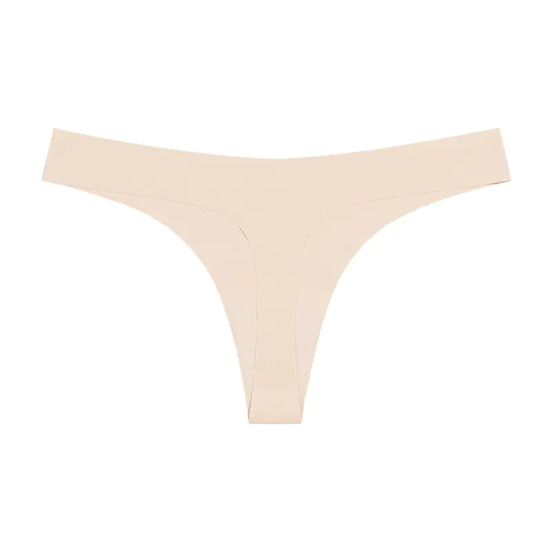 Seamless T-Back Women's Underwear with Cotton Crotch