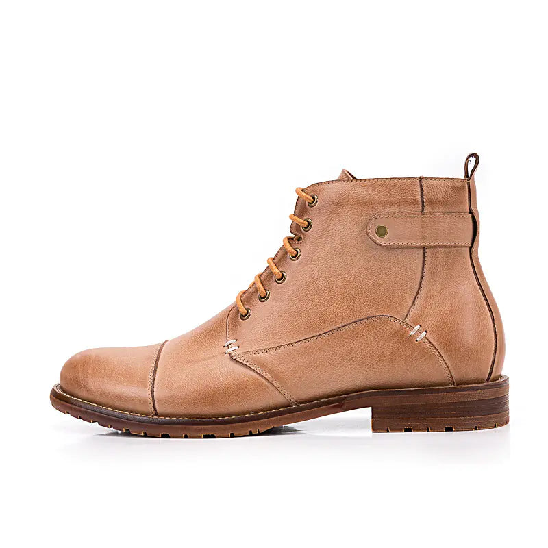 Men's Casual High-Top Lace-Up Ankle Boots
