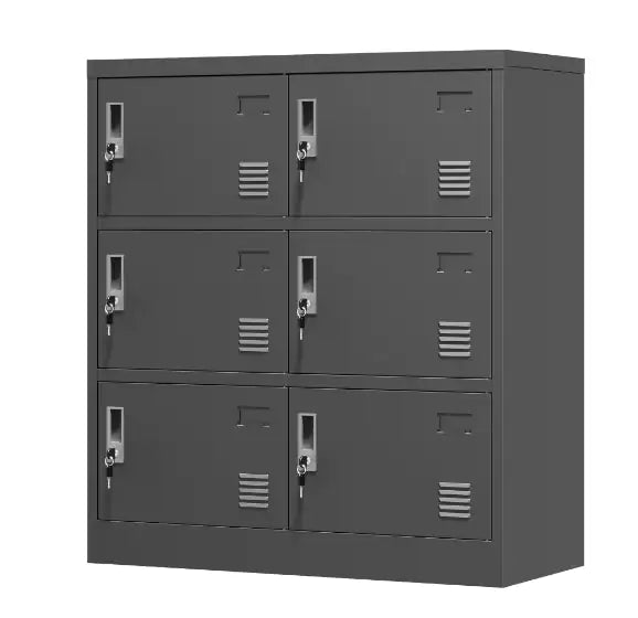 6-Door Staff Locker with Card Slot