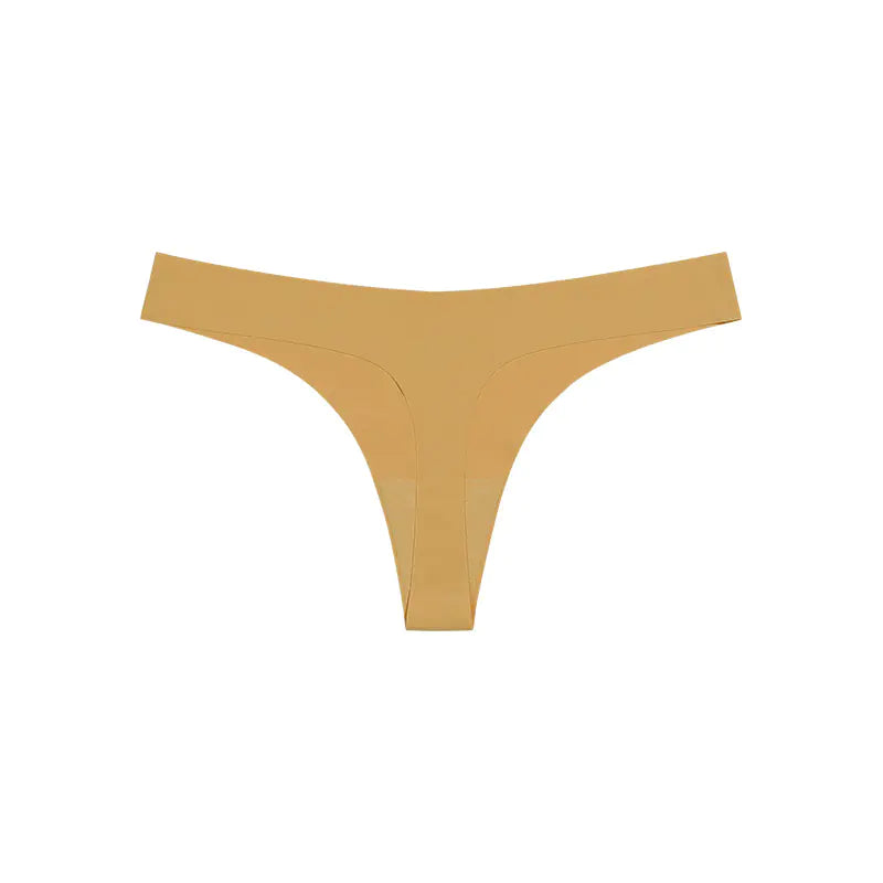 Seamless T-Back Women's Underwear with Cotton Crotch