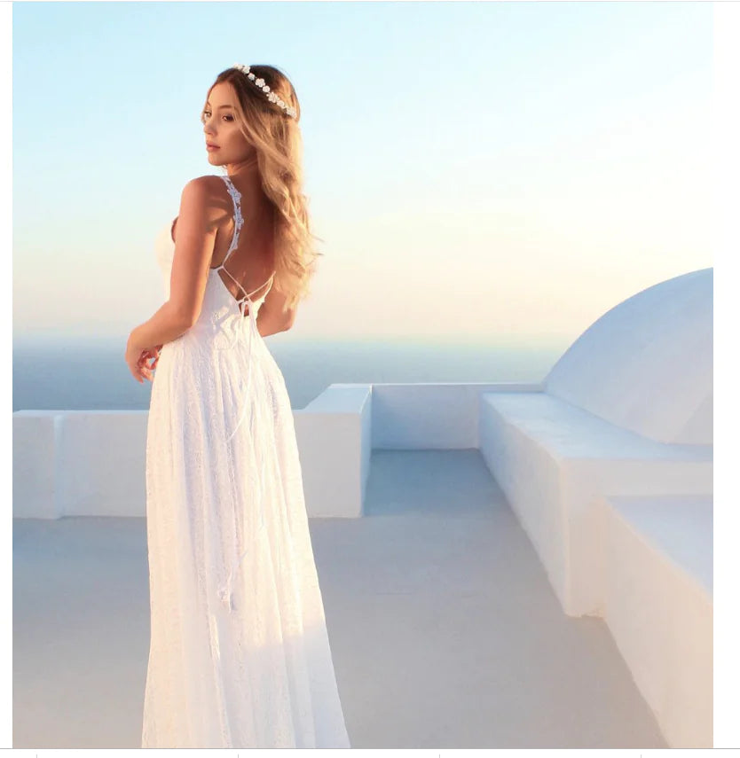 Backless Lace Sophistication