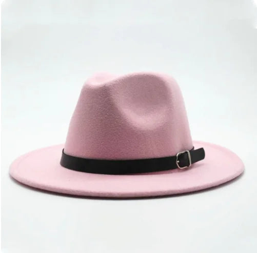 Jazz Hat, Wool Hat, Top Hat, Flat Brim Hat
