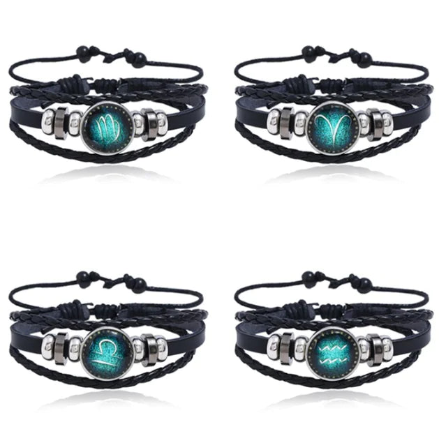 Zodiac Bracelet for Men and Women - Glow in the Dark