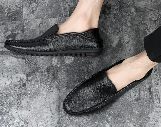 Men's Casual Genuine Leather Slip-On Loafers