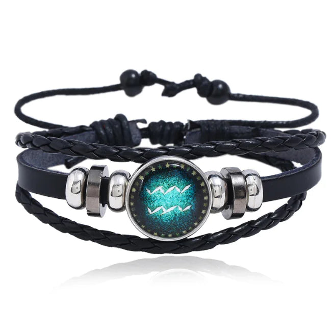 Zodiac Bracelet for Men and Women - Glow in the Dark