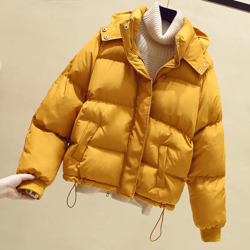 2023 Women's Short Loose Puff Jacket with Thick Cotton