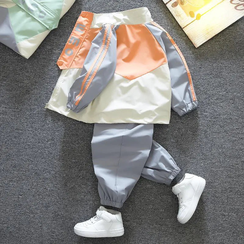 Children's Cotton Sports Jacket and Pants Set (2pcs)