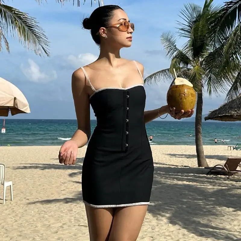 Elegant High-Grade Slim-Fit Women's Suspender Skirt