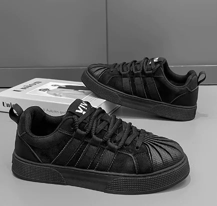Men's Stylish High-Top Casual Sneakers with Thick Sole