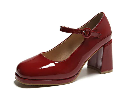 Cow Patent Leather High Heels