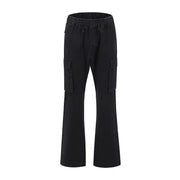 Distressed Camouflage Multi-pocket Tooling Trousers