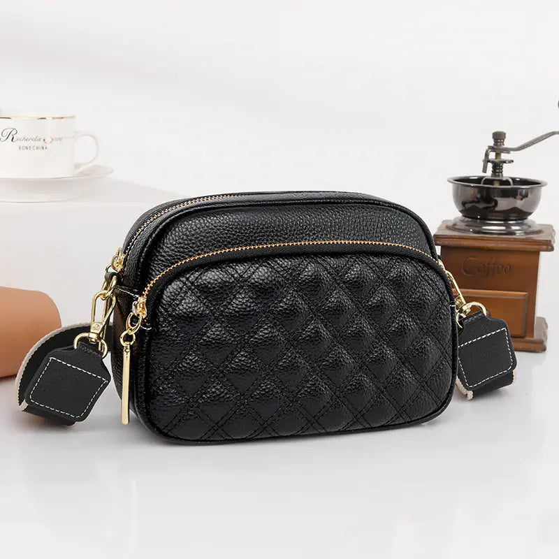 2024 New Women's Leather Quilted Shoulder Bag