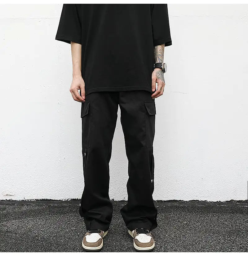 Snap Cargo Pants - Versatile Utility Fashion Wear