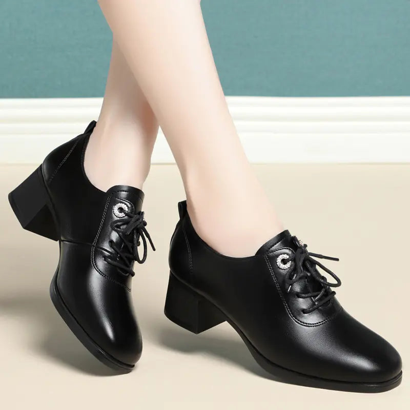 Chunky Heeled Martin Boots for Women - Versatile Style