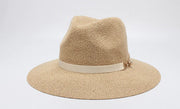 Women's Wide Brim Jazz Hat, Korean Knit Sun Hat