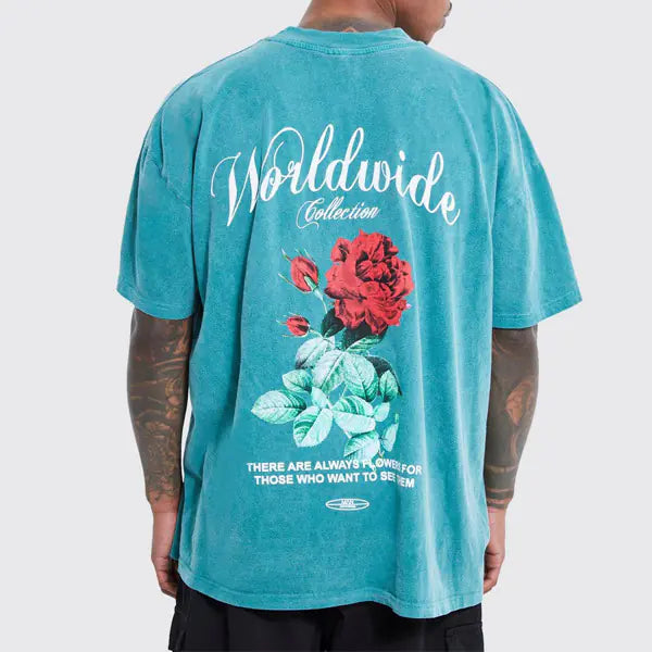 3D Ethnic Print Short Sleeve T-Shirt for Men