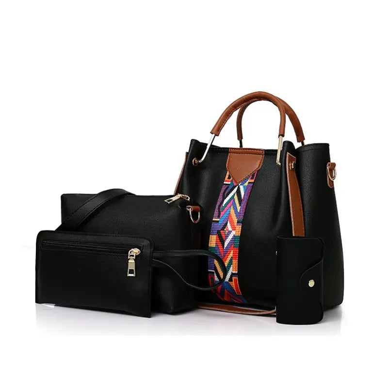 4-Piece Shoulder Bag Set - Stylish Handbags