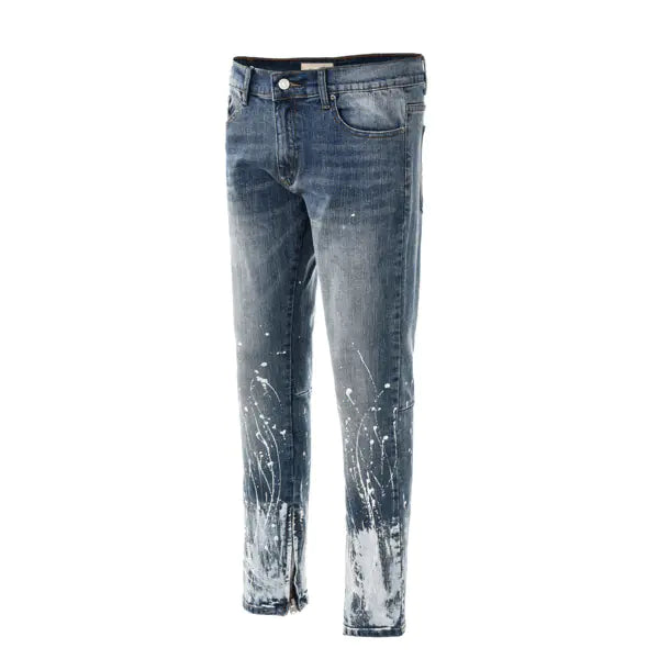 High Street Ink Splashing Jeans for Men and Women